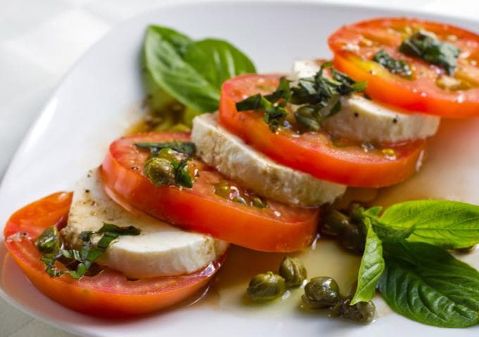 Tomates a la mozarella