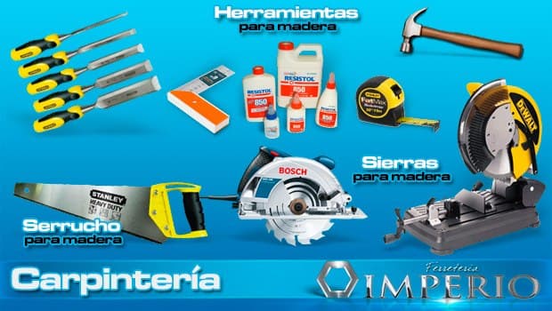 Herramientas para carpintería